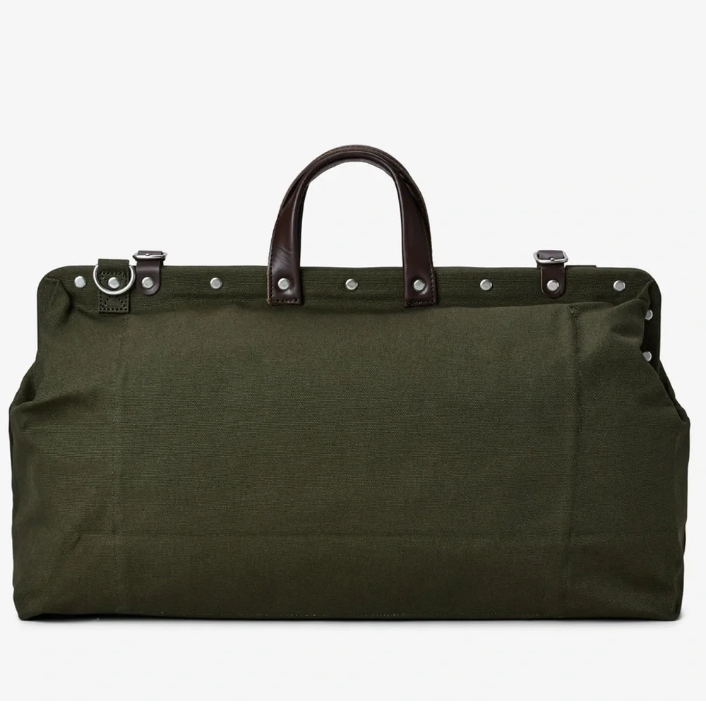 Line of Trade Canvas Weekender Bag. Green